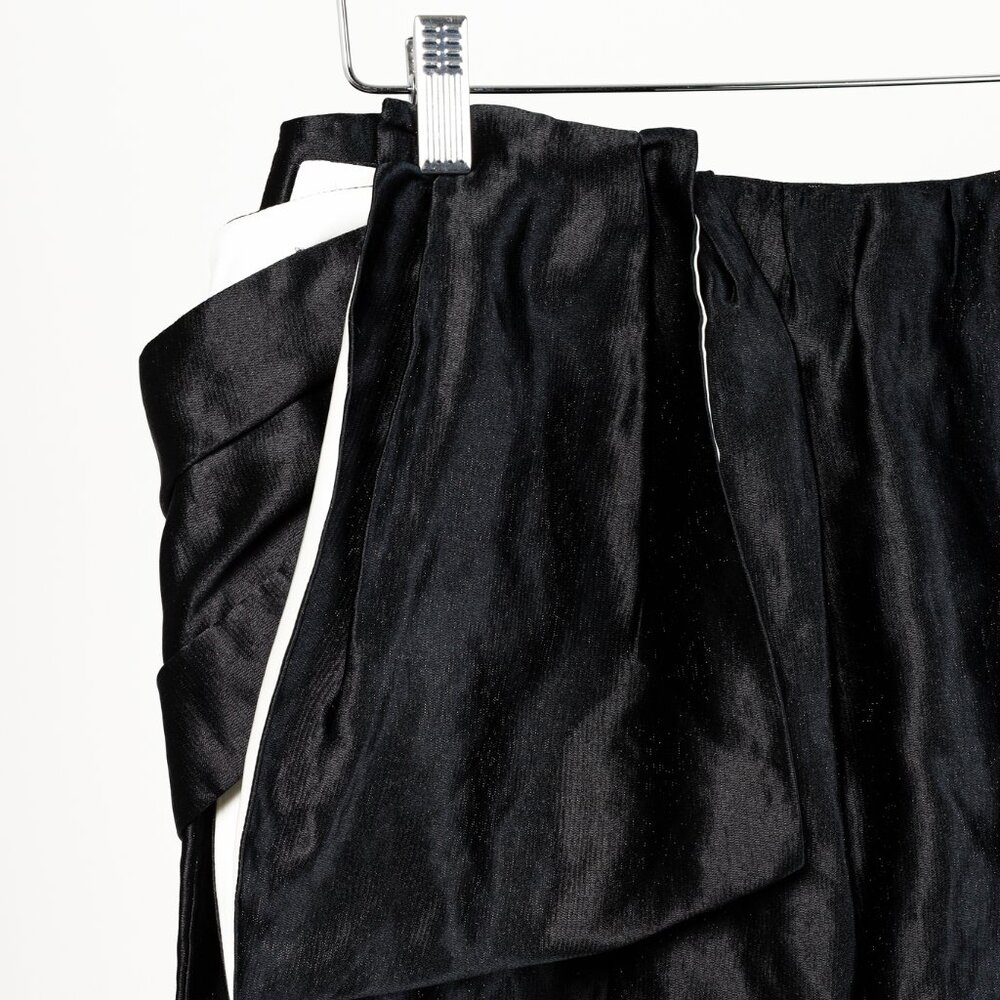 Prada 2009 Black Large Satin Bow Skirt - Picture 4 of 12